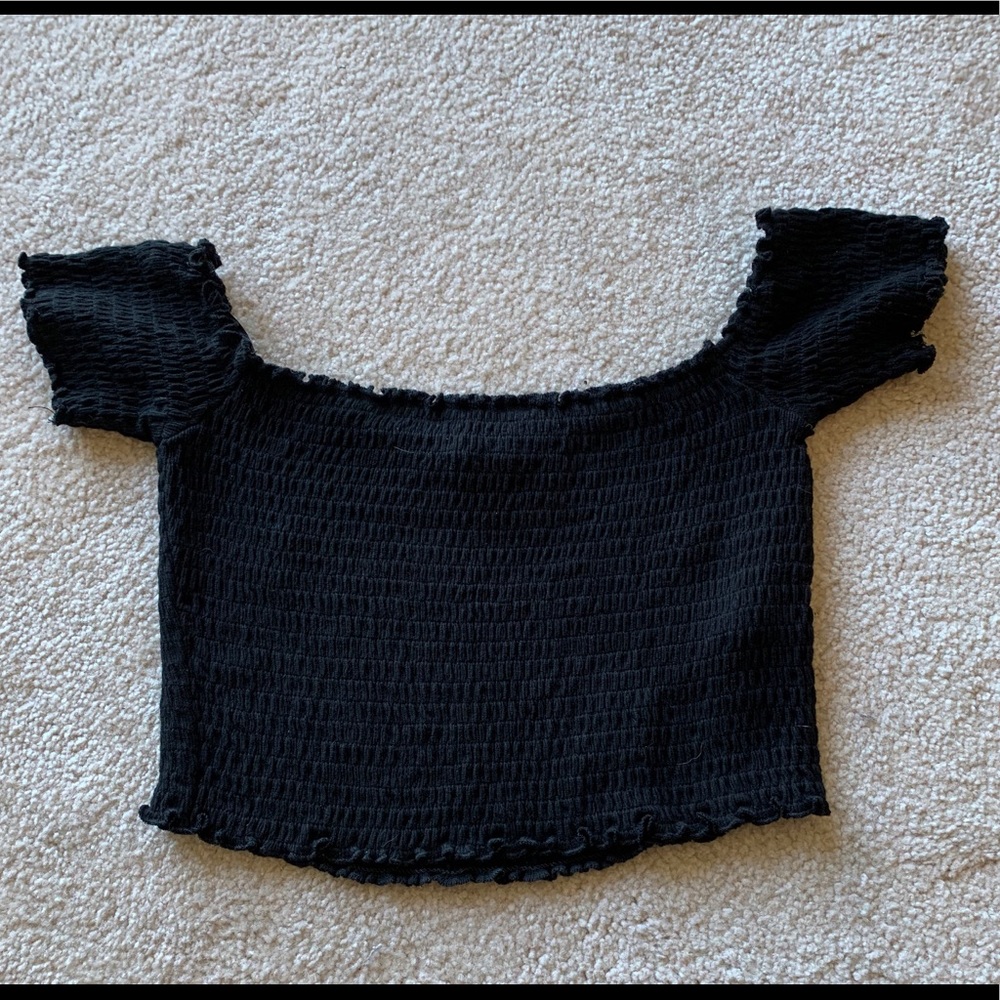 Off the shoulder crop top